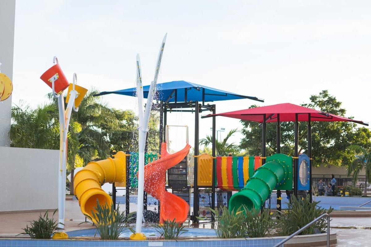 Nautico Flat Com Acesso Ao Clube Nautico Praia- Caldas Novas Kültér fotó