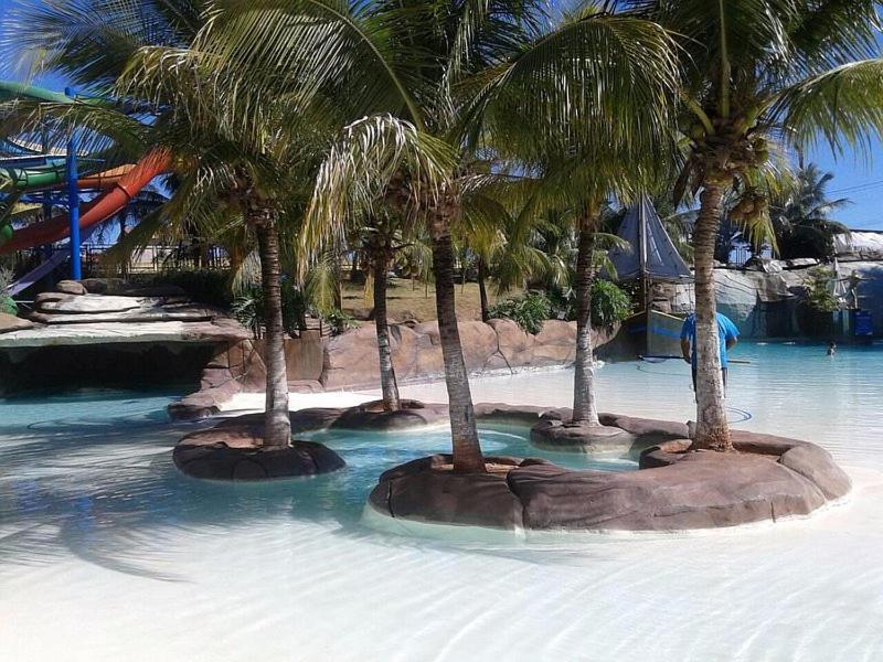 Nautico Flat Com Acesso Ao Clube Nautico Praia- Caldas Novas Kültér fotó